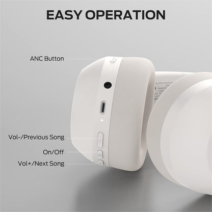 Handsfree Bluetooth Monster Persona 6th, MultiPoint, A2DP, ANC, Alb