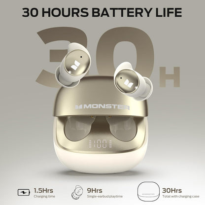 Handsfree Bluetooth Monster Sleep Ear200, TWS, ANC, Auriu