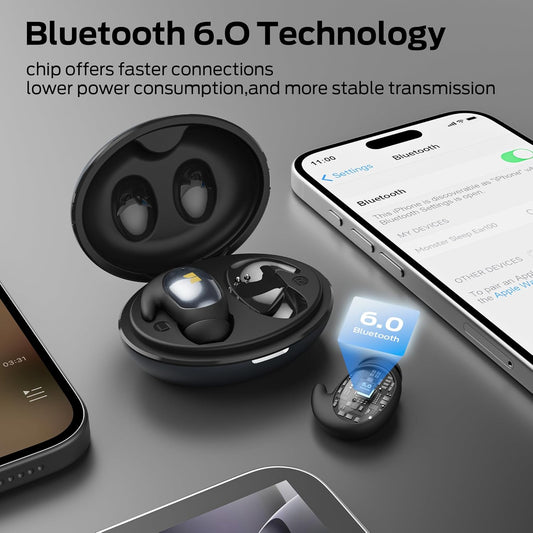 Handsfree Bluetooth Monster Sleep Ear100, TWS, Negru