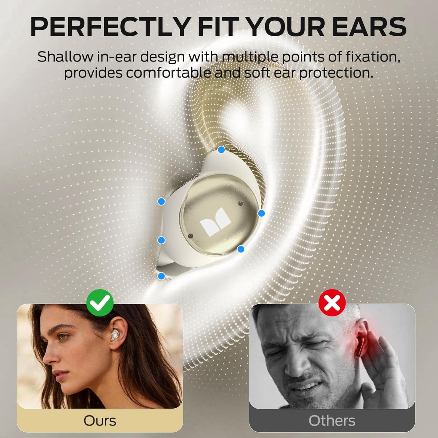 Handsfree Bluetooth Monster Sleep Ear200, TWS, ANC, Auriu