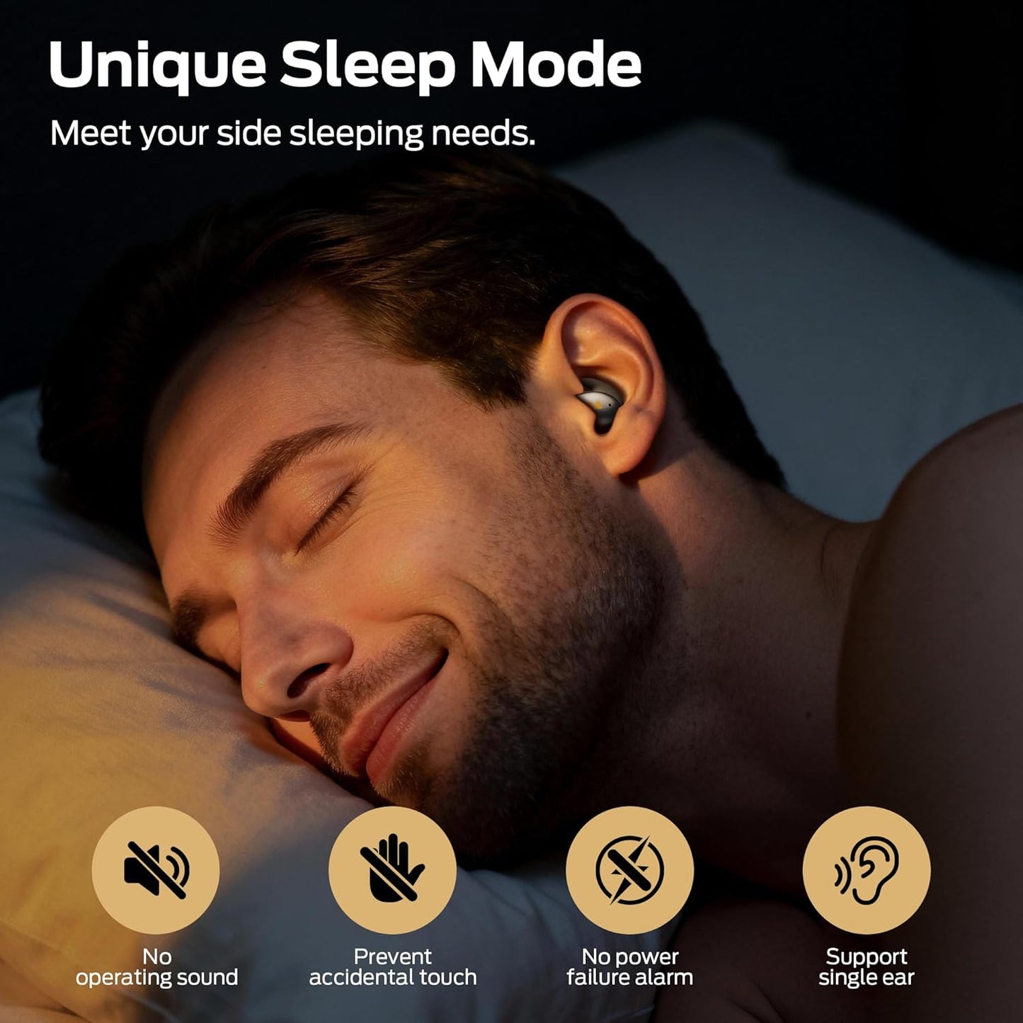 Handsfree Bluetooth Monster Sleep Ear100, TWS, Negru