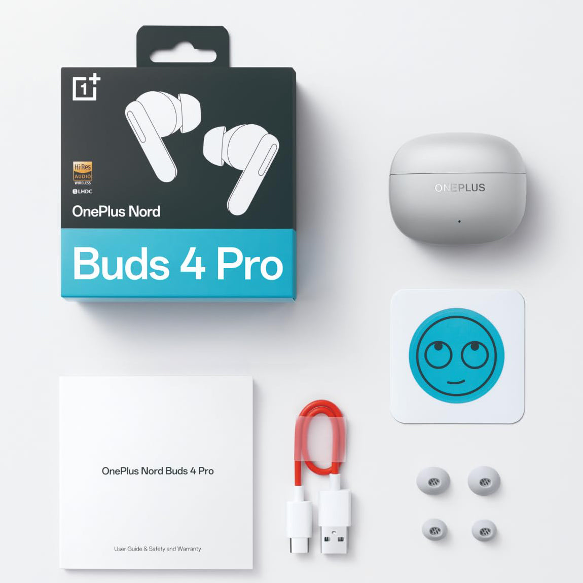 Handsfree Bluetooth OnePlus Nord Buds 4 Pro, Gri 5481159287