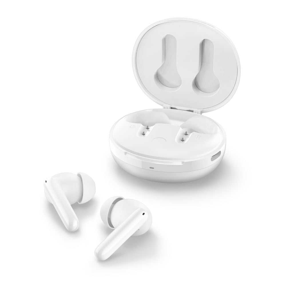 Handsfree Bluetooth Spigen SA2400, TWS, ANC, Alb