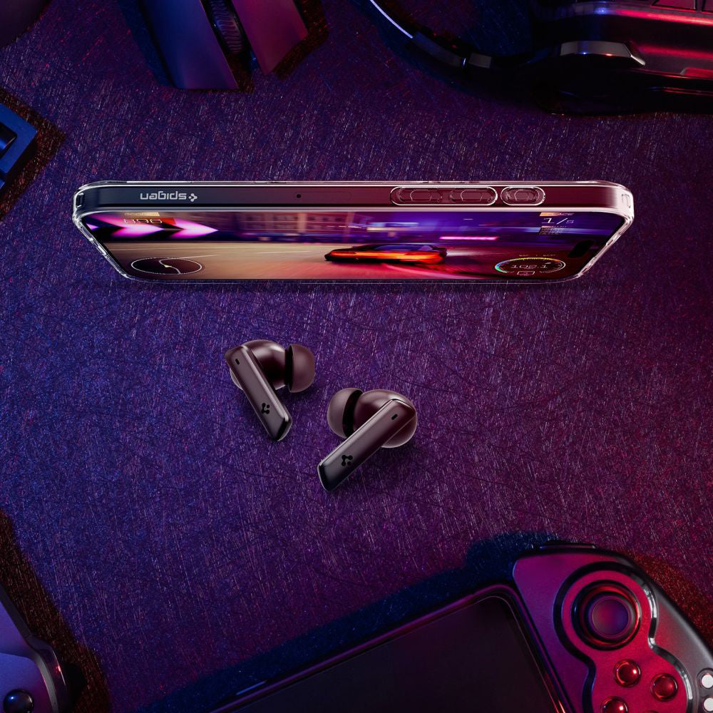 Handsfree Bluetooth Spigen SA2402, TWS, ANC, Alb