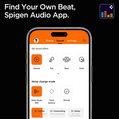 Handsfree Bluetooth Spigen SA2402, TWS, ANC, Negru ASD07888