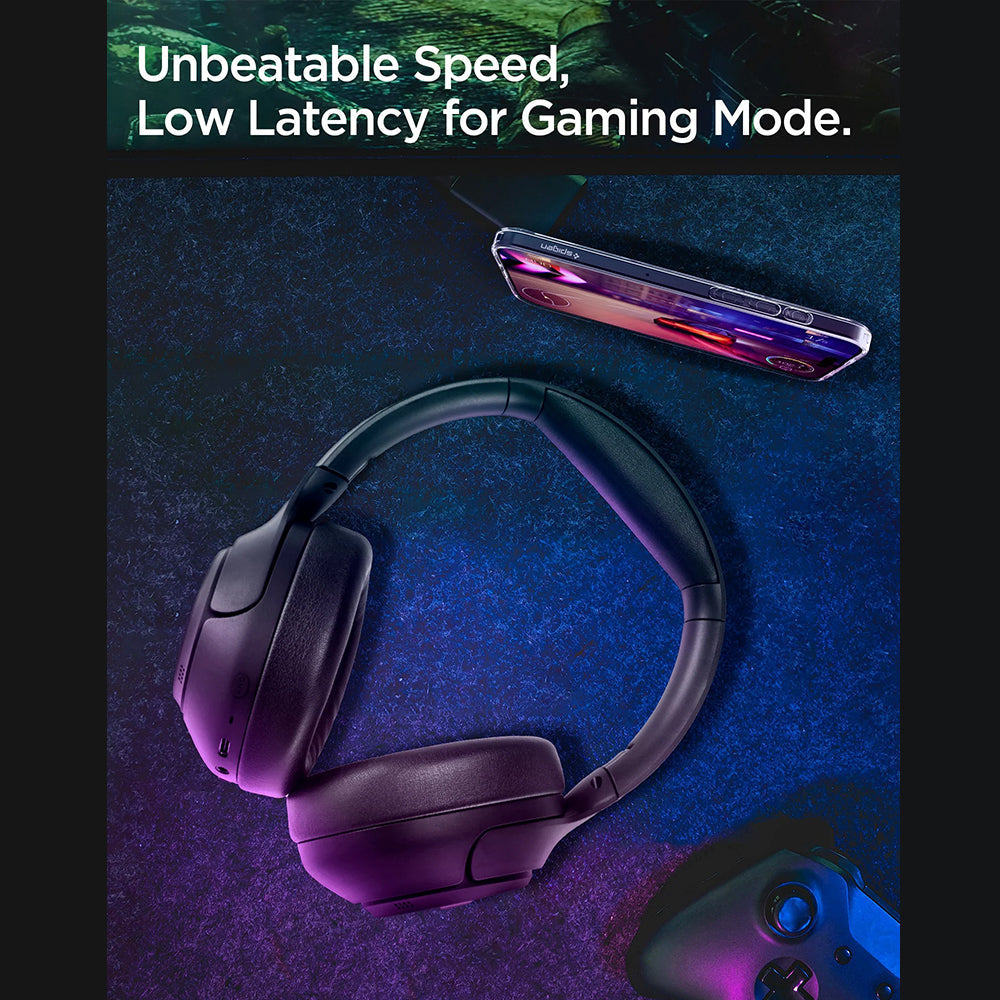 Handsfree Bluetooth Spigen SA2403, A2DP, ANC, Negru