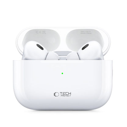 Handsfree Bluetooth Tech-Protect Ultraboost Pro, TWS, Alb