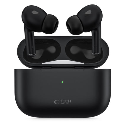 Handsfree Bluetooth Tech-Protect Ultraboost Pro, TWS, Negru