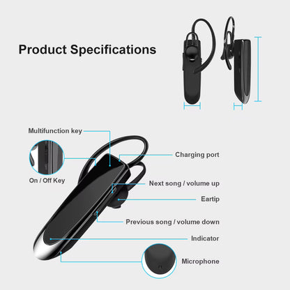 Handsfree Bluetooth Techsuit CB1 UrbanEar, A2DP, Negru