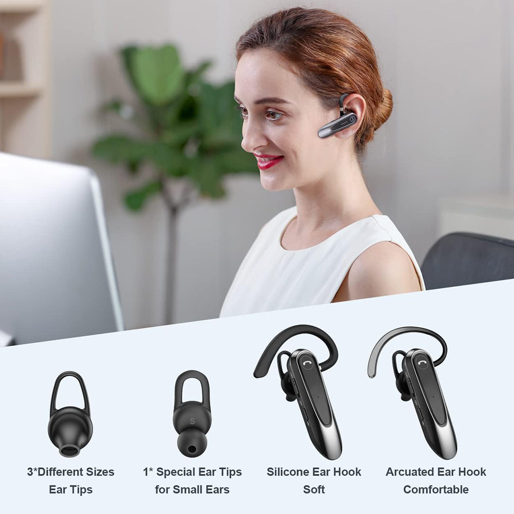 Handsfree Bluetooth Techsuit CB2 AirTalk, A2DP, Negru