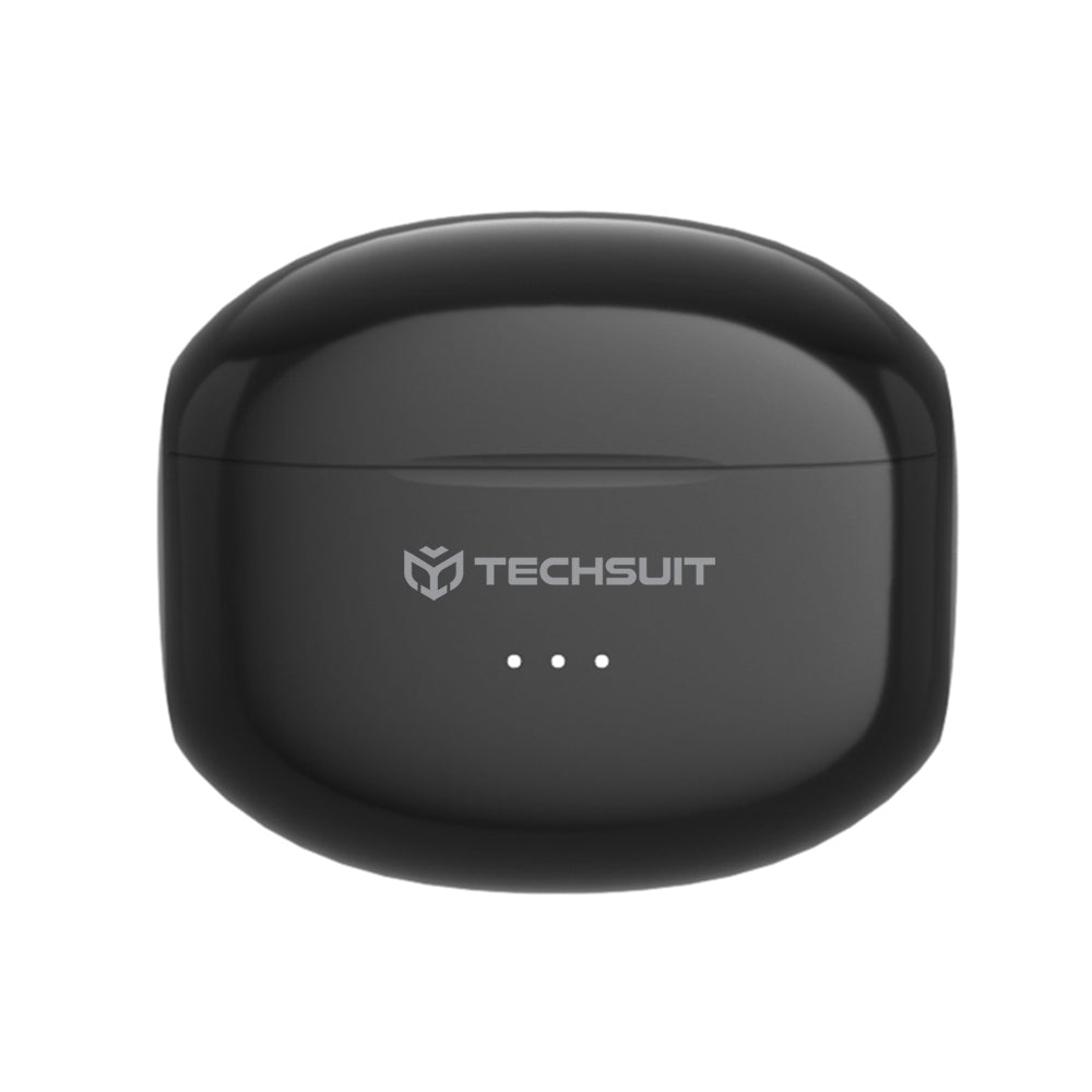 Handsfree Bluetooth Techsuit CW1 Audira Pro, TWS, ANC, Negru