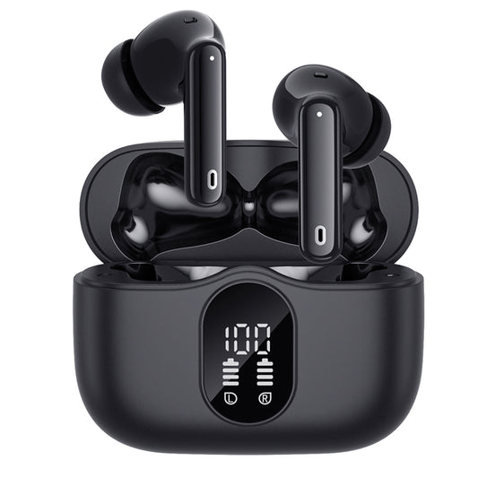 Handsfree Bluetooth Techsuit CW3 WaveBeat 100, TWS, ANC, Negru