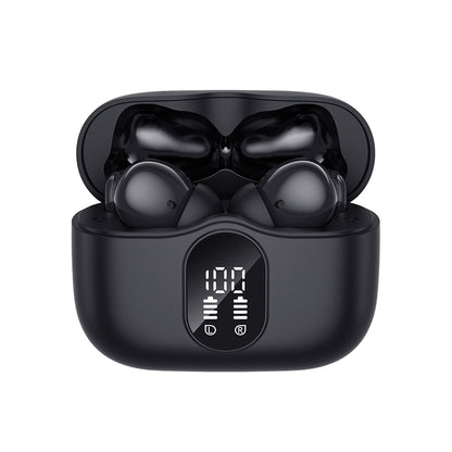Handsfree Bluetooth Techsuit CW3 WaveBeat 100, TWS, ANC, Negru