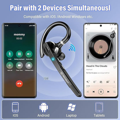 Handsfree Bluetooth Techsuit G9 TalkZen, A2DP, Negru