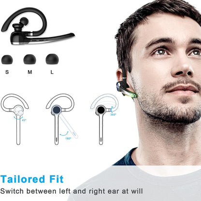 Casca Call Center Bluetooth Techsuit Hearyo A6L, Neagra