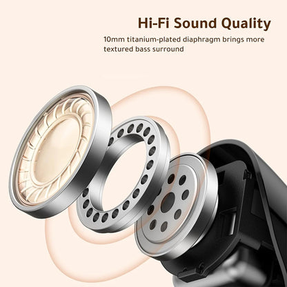 Handsfree Bluetooth UGREEN Dots (75628), TWS, MultiPoint, Negru