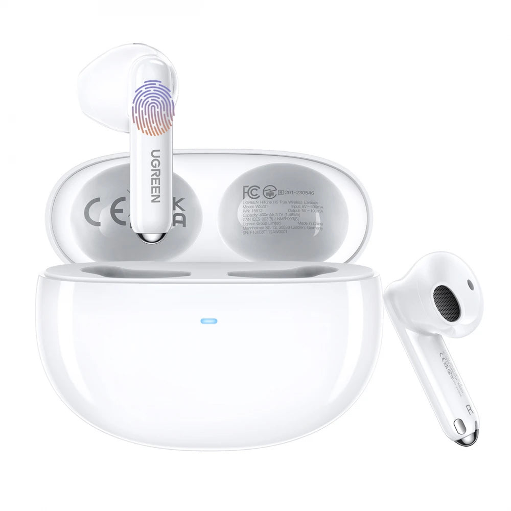 Handsfree Bluetooth UGREEN HiTune H5 WS201, TWS, Alb