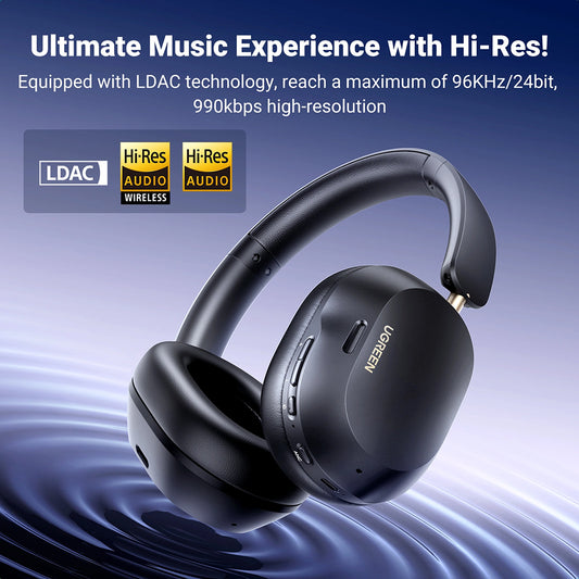 Handsfree Bluetooth UGREEN HiTune Max5C HP203, A2DP, ANC, Albastru