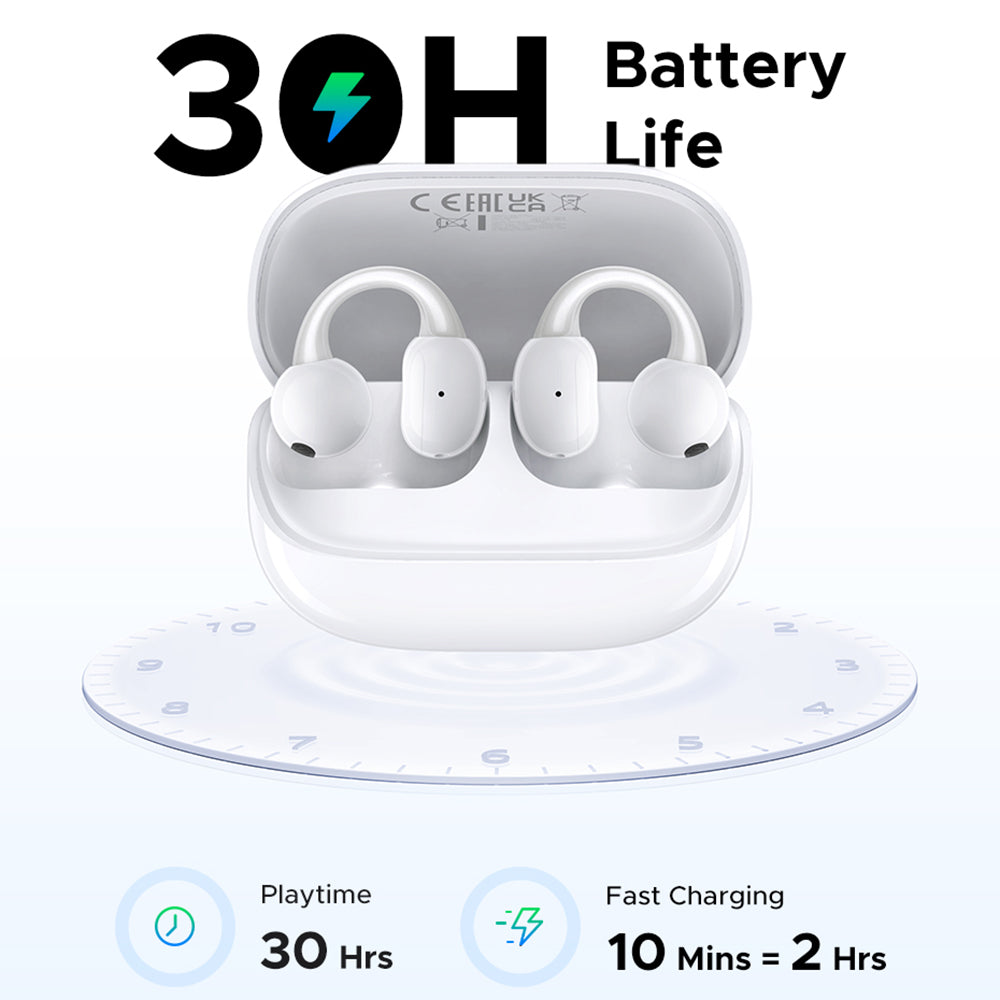 Handsfree Bluetooth UGREEN S6 ClipBuds Magic WS208, TWS, Alb