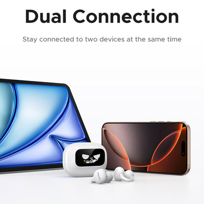 Handsfree Bluetooth UGREEN S6 ClipBuds Magic WS208, TWS, Alb