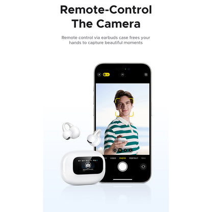 Handsfree Bluetooth UGREEN S6 ClipBuds Magic WS208, TWS, Alb