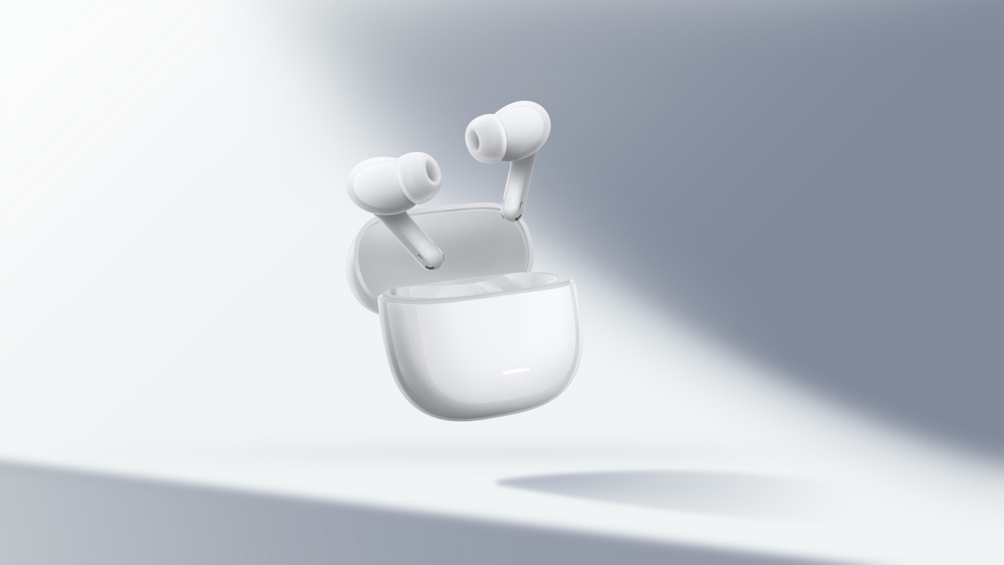 Handsfree Bluetooth Xiaomi Redmi Buds 8 Lite, TWS, ANC, MultiPoint, Alb BHR08OLGL