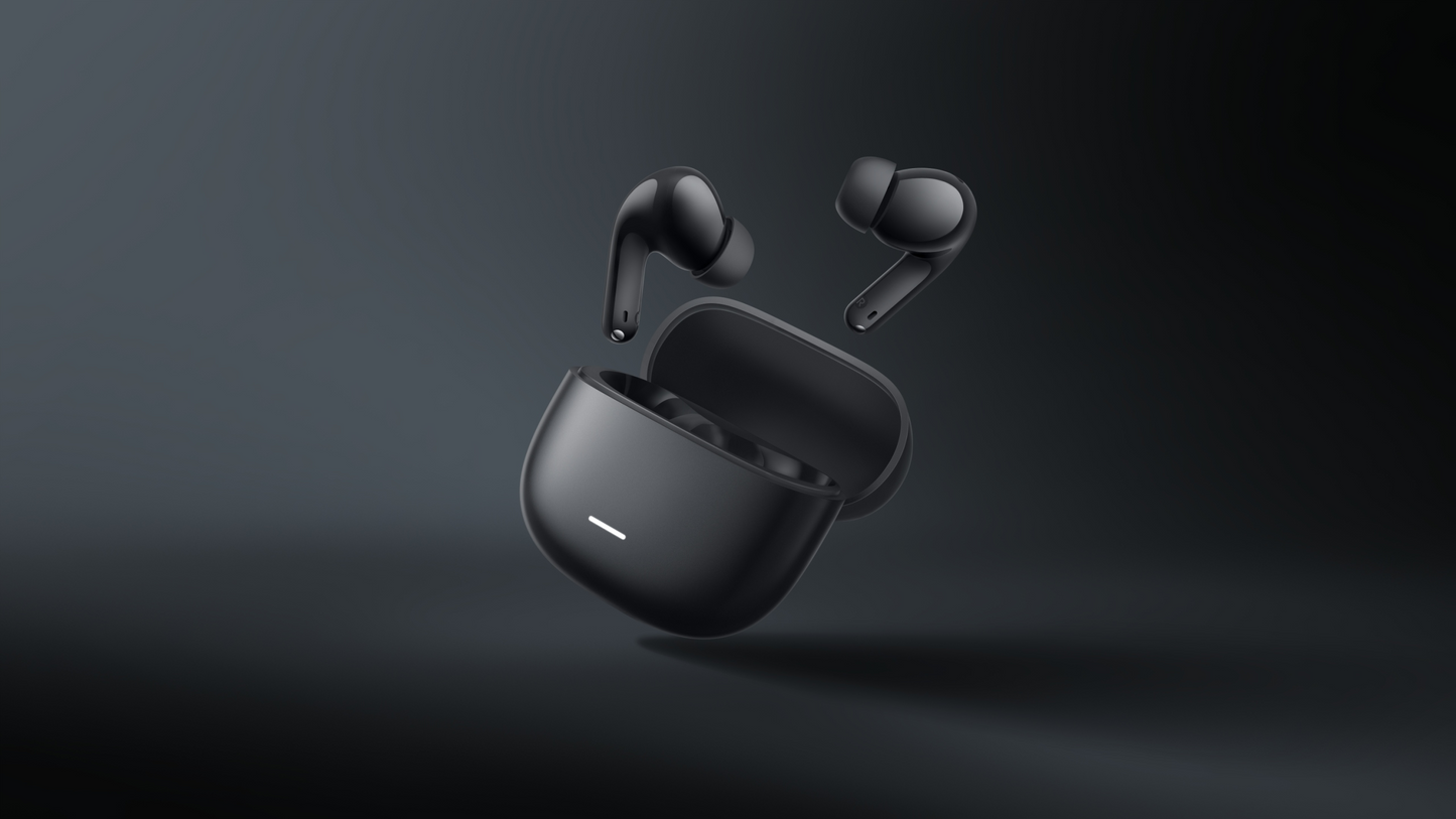 Handsfree Bluetooth Xiaomi Redmi Buds 8 Lite, TWS, ANC, MultiPoint, Negru BHR08OMGL