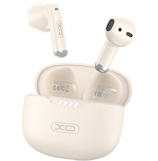 Handsfree Bluetooth XO Design G50, TWS, Bej