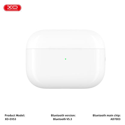 Handsfree Bluetooth XO Design EV53, TWS, ANC, Alb