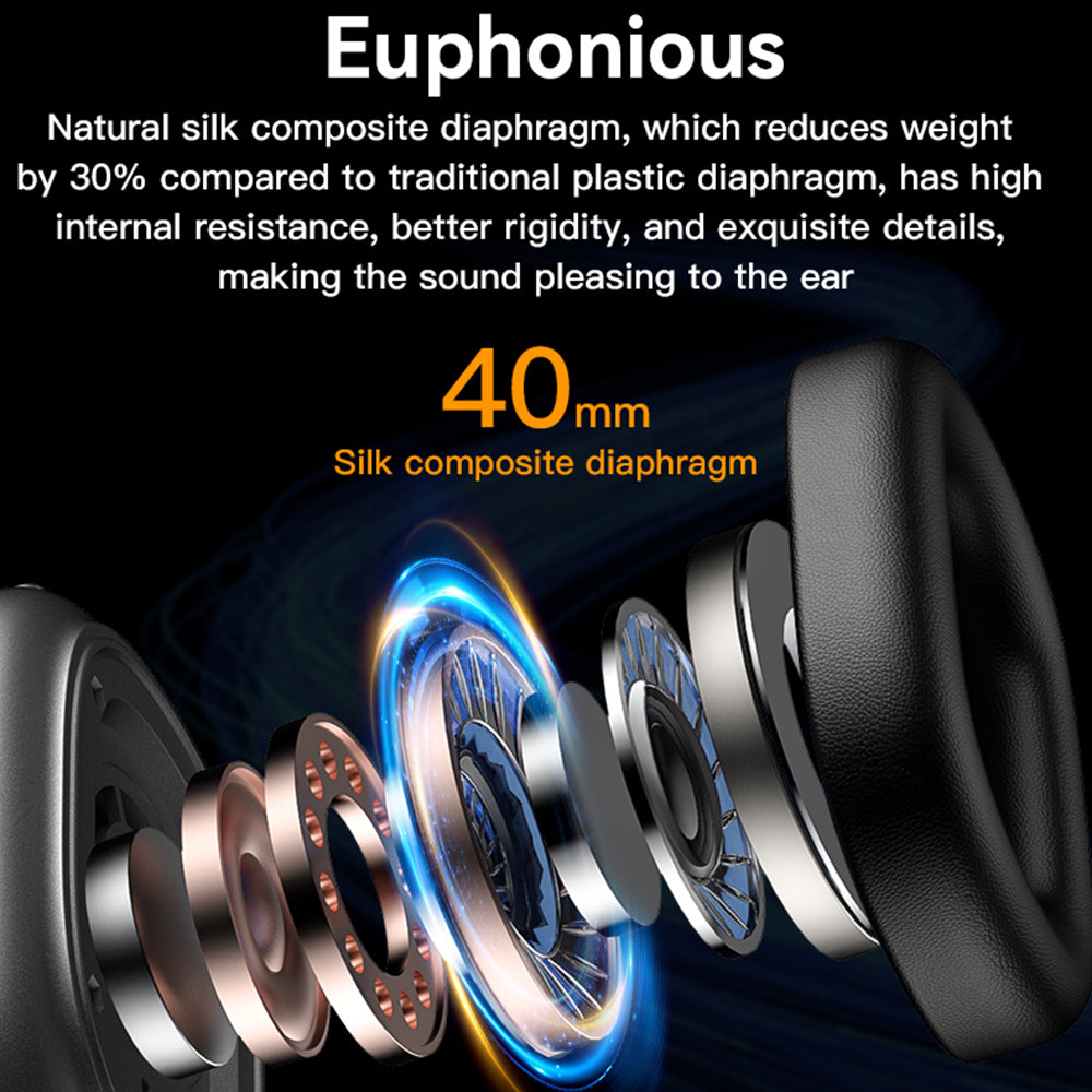 Handsfree Bluetooth Yesido EP05, A2DP, ANC, Negru