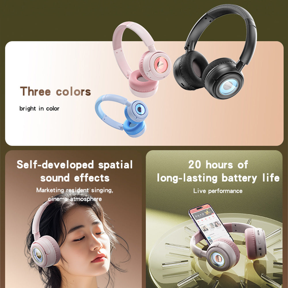 Handsfree Bluetooth Yesido EP06 Kids, A2DP, Negru