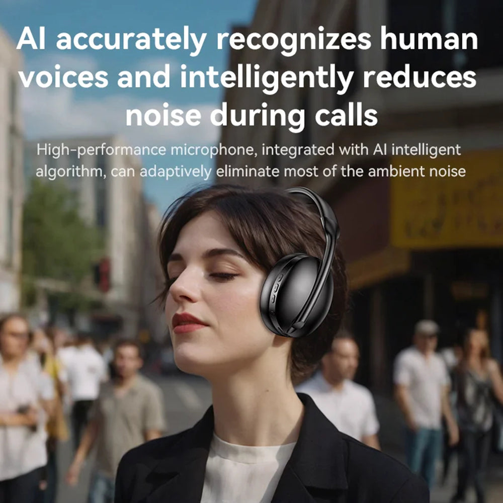 Handsfree Bluetooth Yesido EP08, A2DP, ANC, Negru