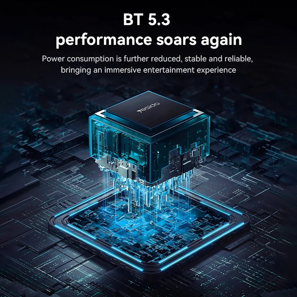 Handsfree Bluetooth Yesido EP08, A2DP, ANC, Negru