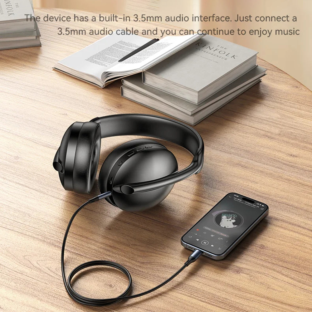 Handsfree Bluetooth Yesido EP08, A2DP, ANC, Negru