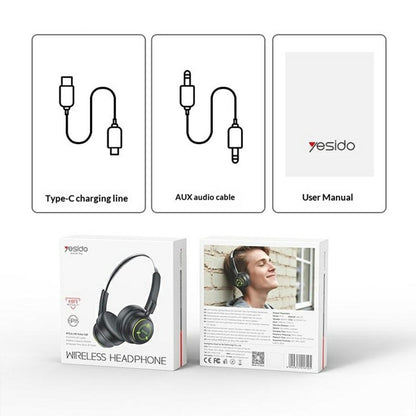Handsfree Bluetooth Yesido EP15 Kids, A2DP, Negru