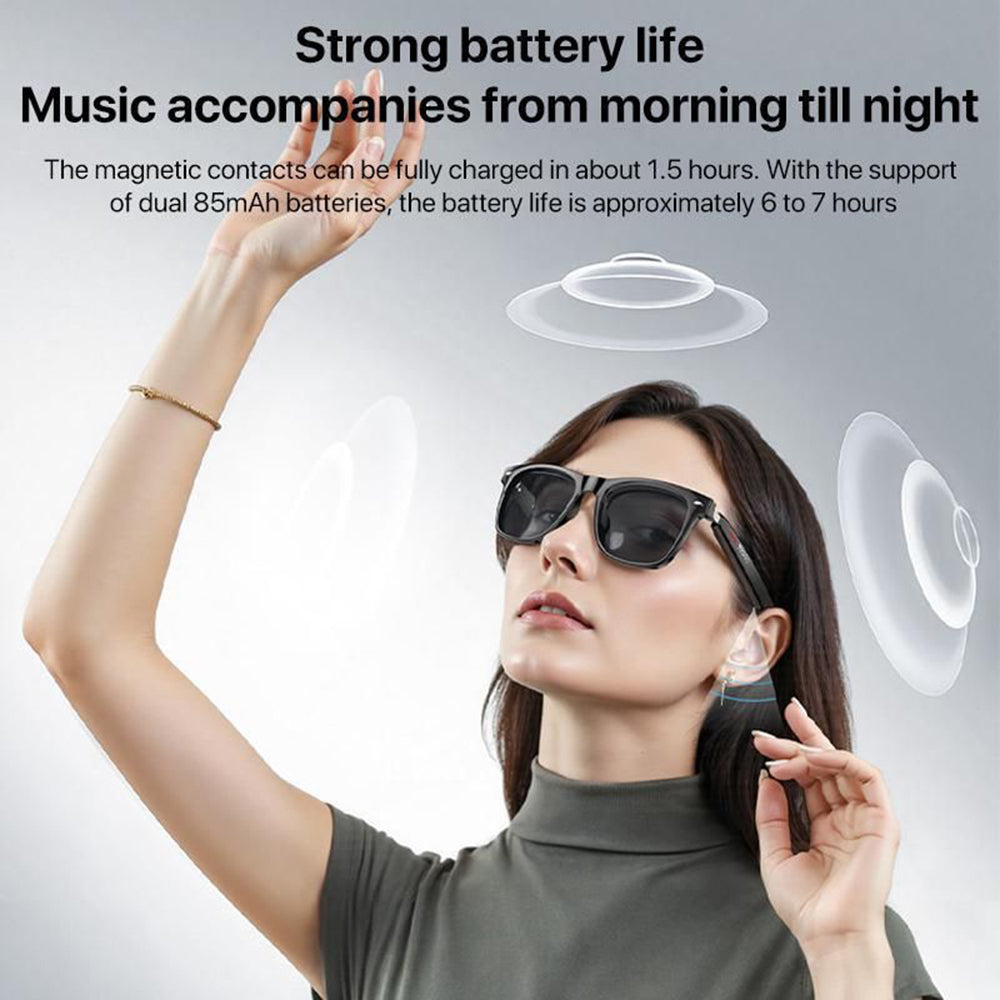 Handsfree Bluetooth Yesido IO35, Tip Ochelari de Soare Unisex, A2DP, Negru