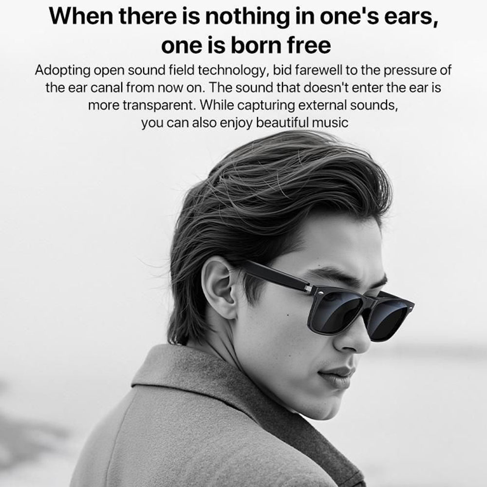 Handsfree Bluetooth Yesido IO35, Tip Ochelari de Soare Unisex, A2DP, Negru