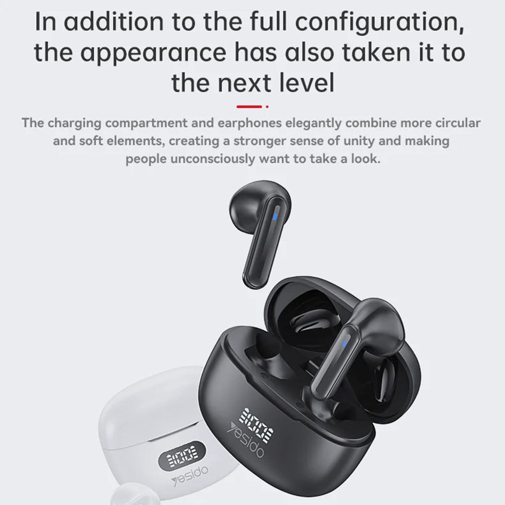 Handsfree Bluetooth Yesido TWS19, TWS, Negru