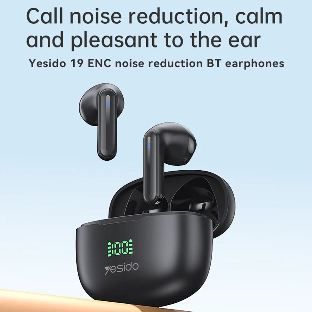 Handsfree Bluetooth Yesido TWS19, TWS, Negru