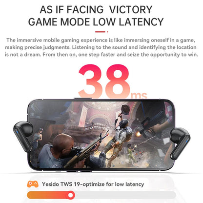 Handsfree Bluetooth Yesido TWS19, TWS, Negru