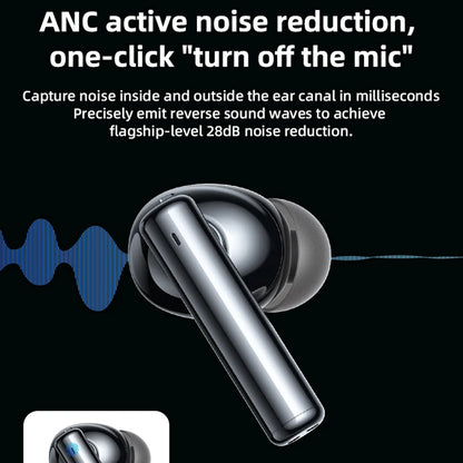 Handsfree Bluetooth Yesido TWS23, TWS, ANC, Negru