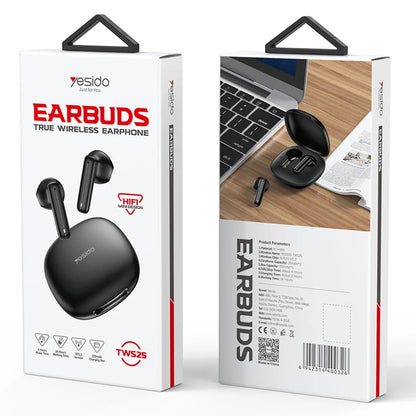 Handsfree Bluetooth Yesido TWS25, TWS, Negru