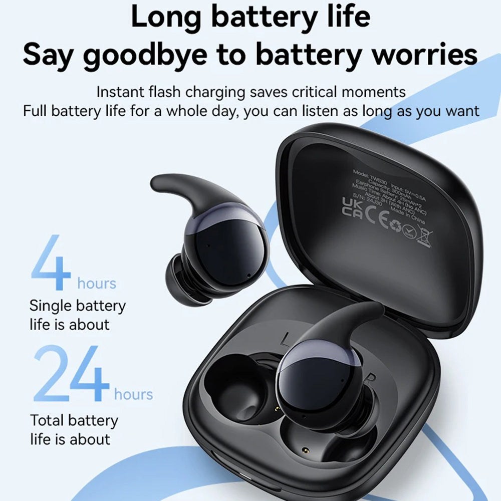 Handsfree Bluetooth Yesido TWS30, TWS, ANC, Negru