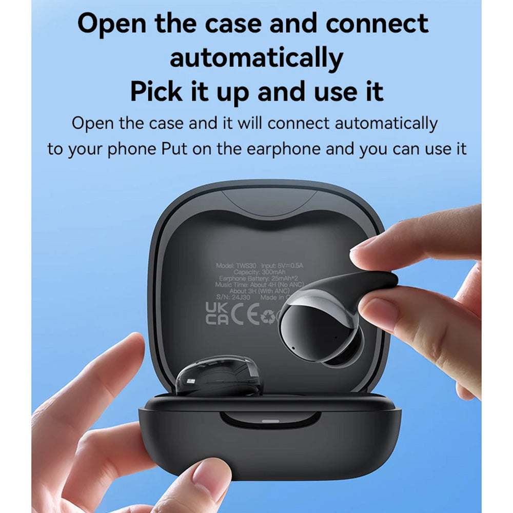 Handsfree Bluetooth Yesido TWS30, TWS, ANC, Negru