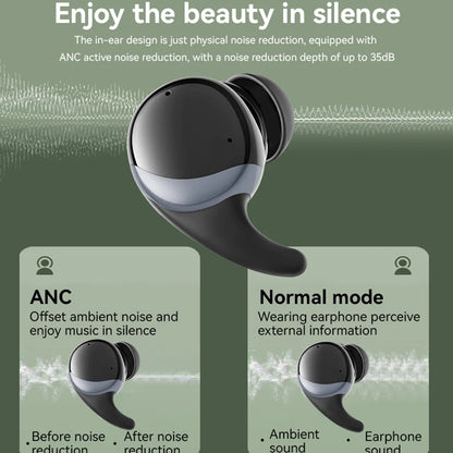 Handsfree Bluetooth Yesido TWS30, TWS, ANC, Negru