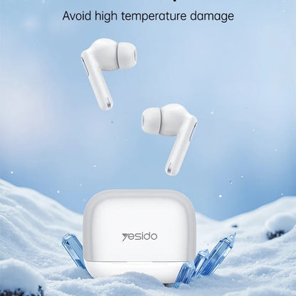 Handsfree Bluetooth Yesido TWS34, TWS, ANC, Alb