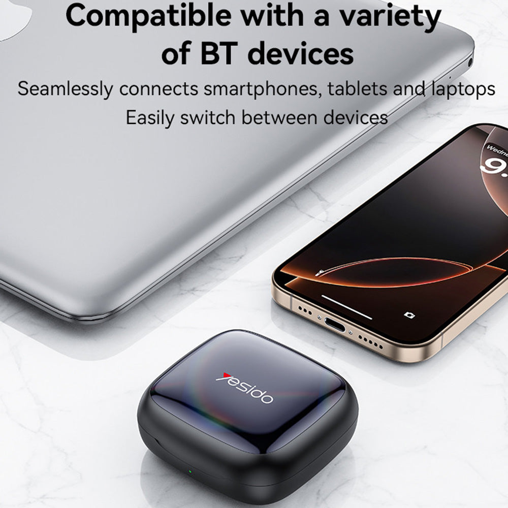 Handsfree Bluetooth Yesido YSP24, TWS, Negru