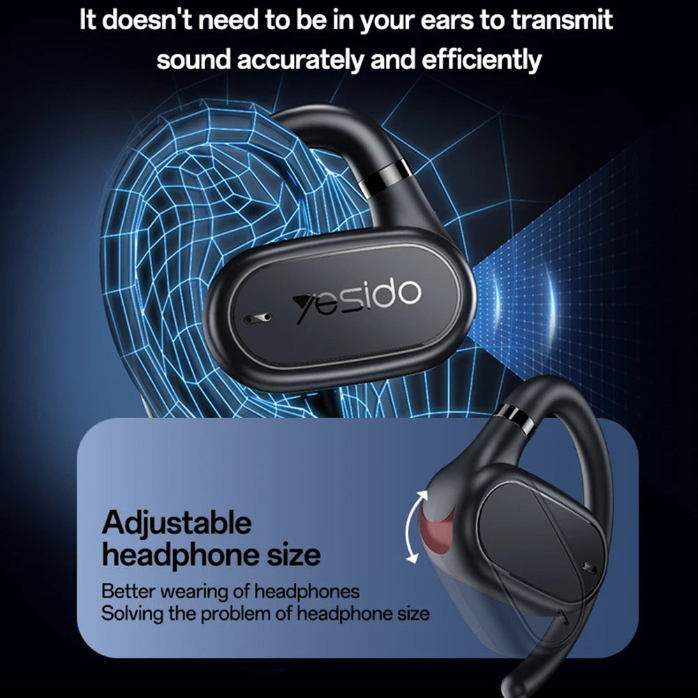 Handsfree Bluetooth Yesido YSP25, TWS, Negru