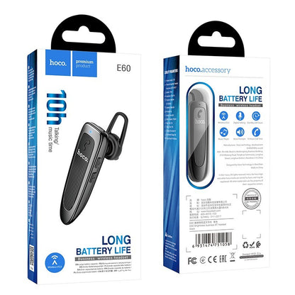 Handsfree Bluetooth HOCO E60 Brightness, A2DP, Negru