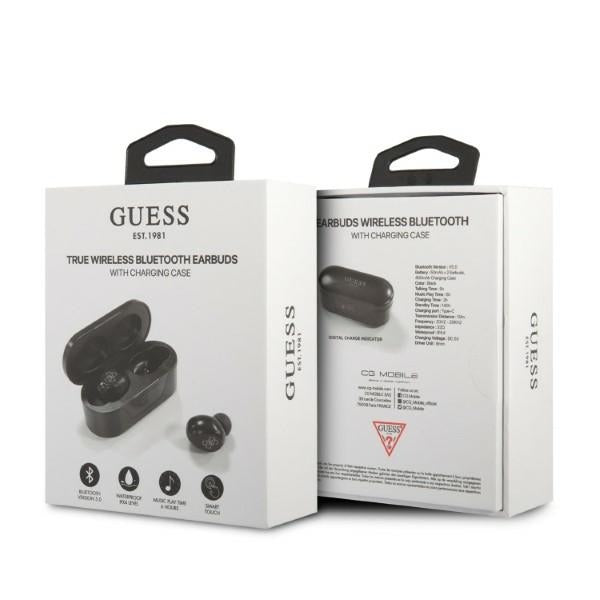 Handsfree Bluetooth Guess Classic Logo, TWS, Negru